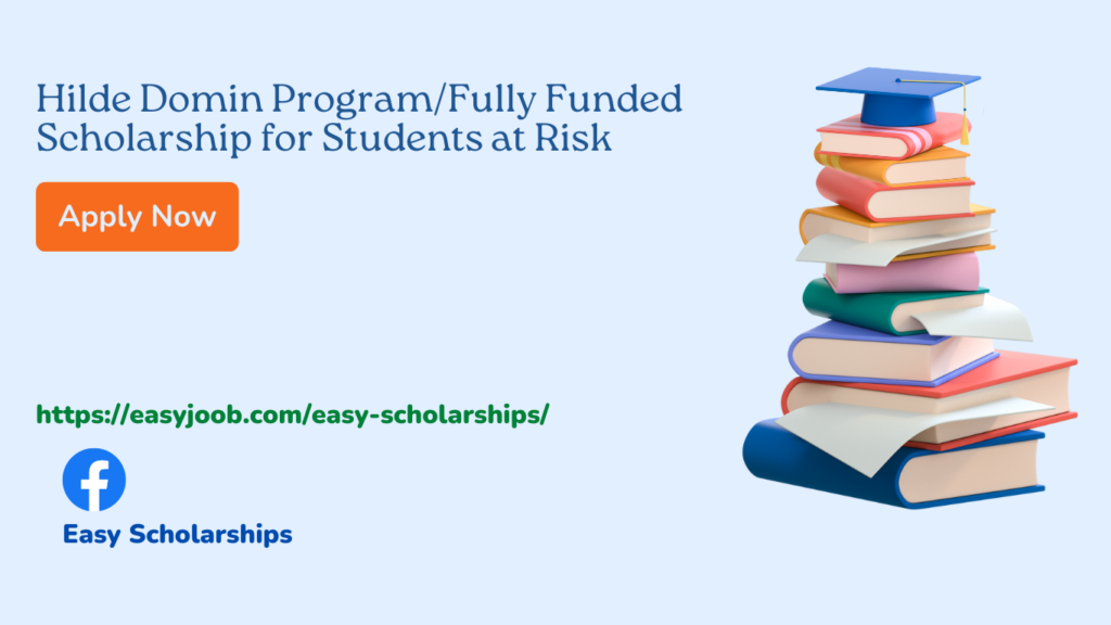 Hilde Domin Program/Fully Funded Scholarship for Students at Risk