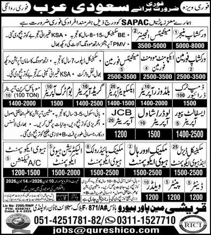 Sapac company Saudi Arabia Jobs 2026