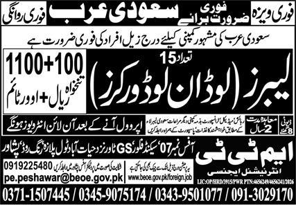Loading Unloading Worker Jobs in Saudi Arabia 2026