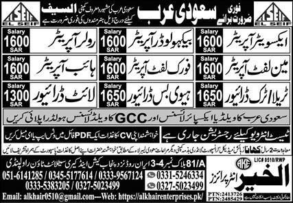 El Saif Company vacancies in Riyadh ksa 2026